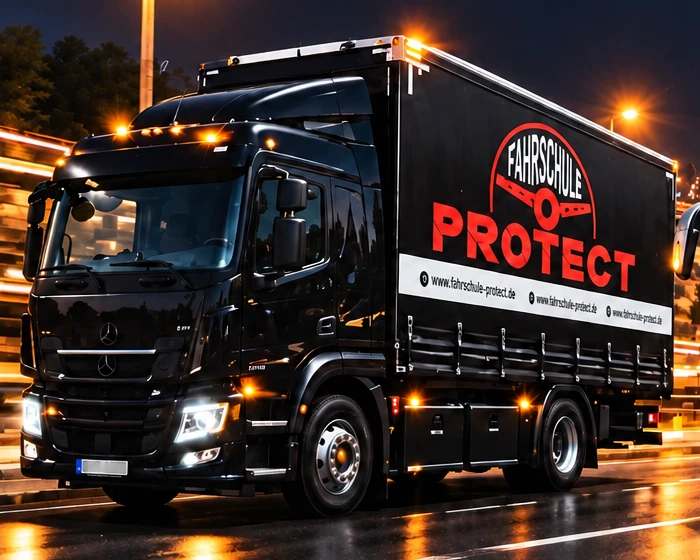 Lkw der Fahrschule Protect